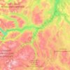 Trøndelag topographic map, relief map, elevations map
