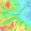 South Hobart topographic map, elevation, relief