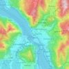 Lecco topographic map, elevation, relief