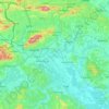 Zagreb County topographic map, elevation, relief