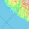 Rogaland topographic map, relief map, elevations map