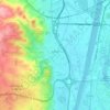 Camas topographic map, elevation, relief