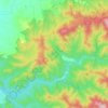 Howqua Hills topographic map, elevation, relief