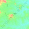 Redenção topographic map, relief map, elevations map