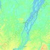Cametá topographic map, relief map, elevations map