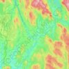 Akershus topographic map, relief map, elevations map