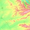 Goomburra topographic map, elevation, relief