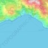 Positano topographic map, relief map, elevations map
