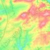 Edern topographic map, elevation, relief
