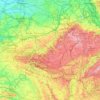 Wallonië topographic map, elevation, relief