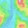 Lugagnan topographic map, relief map, elevations map