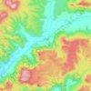 Fingal topographic map, elevation, relief