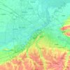 Harbin topographic map, relief map, elevations map