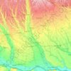 Olt topographic map, elevation, relief