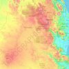 Tablelands Regional topographic map, elevation, relief