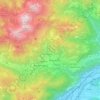 Borno topographic map, elevation, relief