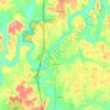 Kimberly topographic map, relief map, elevations map