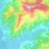 Coggia topographic map, relief map, elevations map