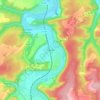 Froncles topographic map, elevation, relief