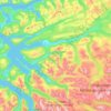 Surnadal topographic map, elevation, relief