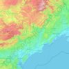 Hérault topographic map, elevation, relief