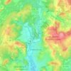 Prades-le-Lez topographic map, relief map, elevations map