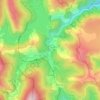 Villefort topographic map, elevation, relief