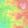 Aveyron topographic map, elevation, relief