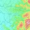 Timiș topographic map, elevation, relief