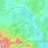 Sibiu topographic map, elevation, relief