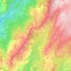 Aullène topographic map, relief map, elevations map