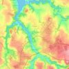 Morlaix topographic map, elevation, relief