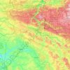 Ardennes topographic map, elevation, relief