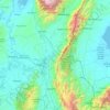 Cesar topographic map, elevation, relief
