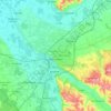 Montauban topographic map, relief map, elevations map