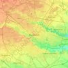 Bucharest topographic map, elevation, relief