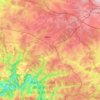 Bertrix topographic map, elevation, relief