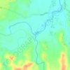 Ciomas River topographic map, elevation, relief