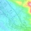 Cibodas topographic map, elevation, relief