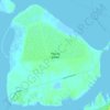Pelican Island topographic map, elevation, relief