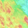 National Park Plitvice Lakes topographic map, elevation, relief
