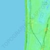 Seaford Beach topographic map, elevation, relief