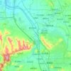 Darwin River topographic map, relief, elevation